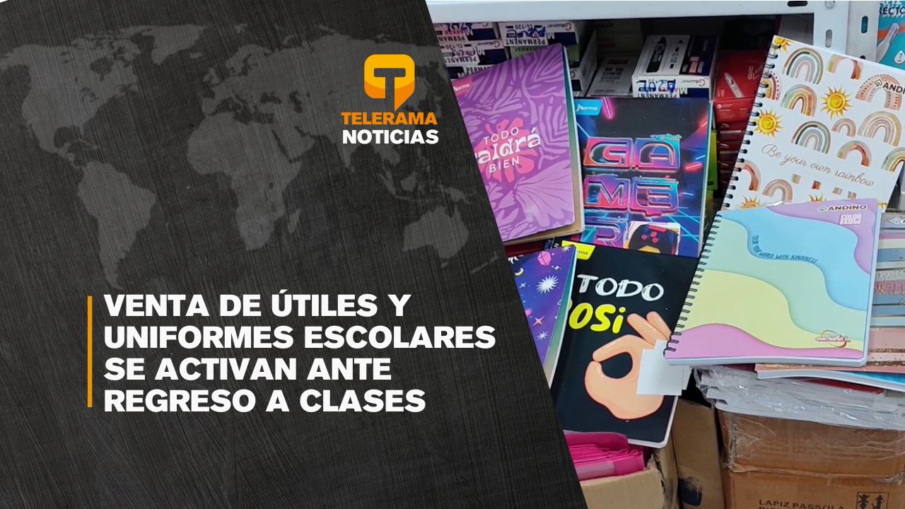 Venta de útiles y uniformes escolares se activan ante regreso a clases