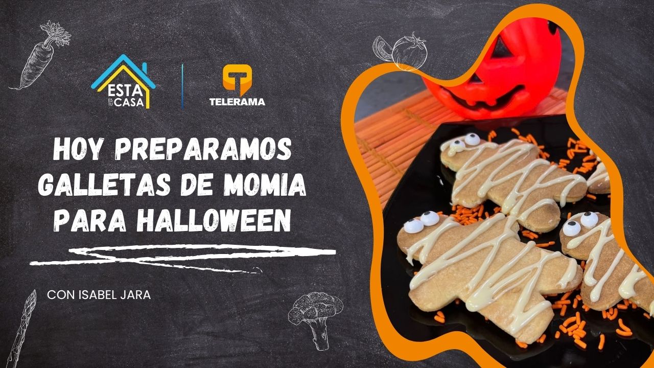 Hoy preparamos galletas de momia para halloween